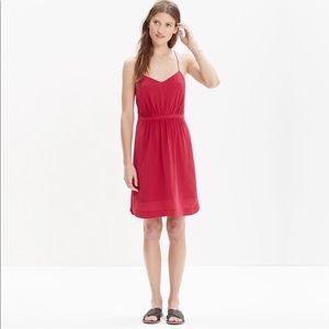 Madewell Silk daylight mini dress spaghetti straps